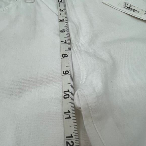 Adriano Goldschmied Mari Crop High Rise Slim Straight White Women's Sz 26R NWT - Picture 9 of 10